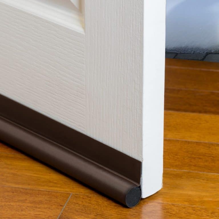 draft stopper door side